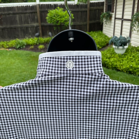 Talbots women's sport jacket windbreaker gingham striped MEDIUM athleisure zipup - Picture 5 of 15